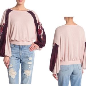 Free People Casual Clash Top